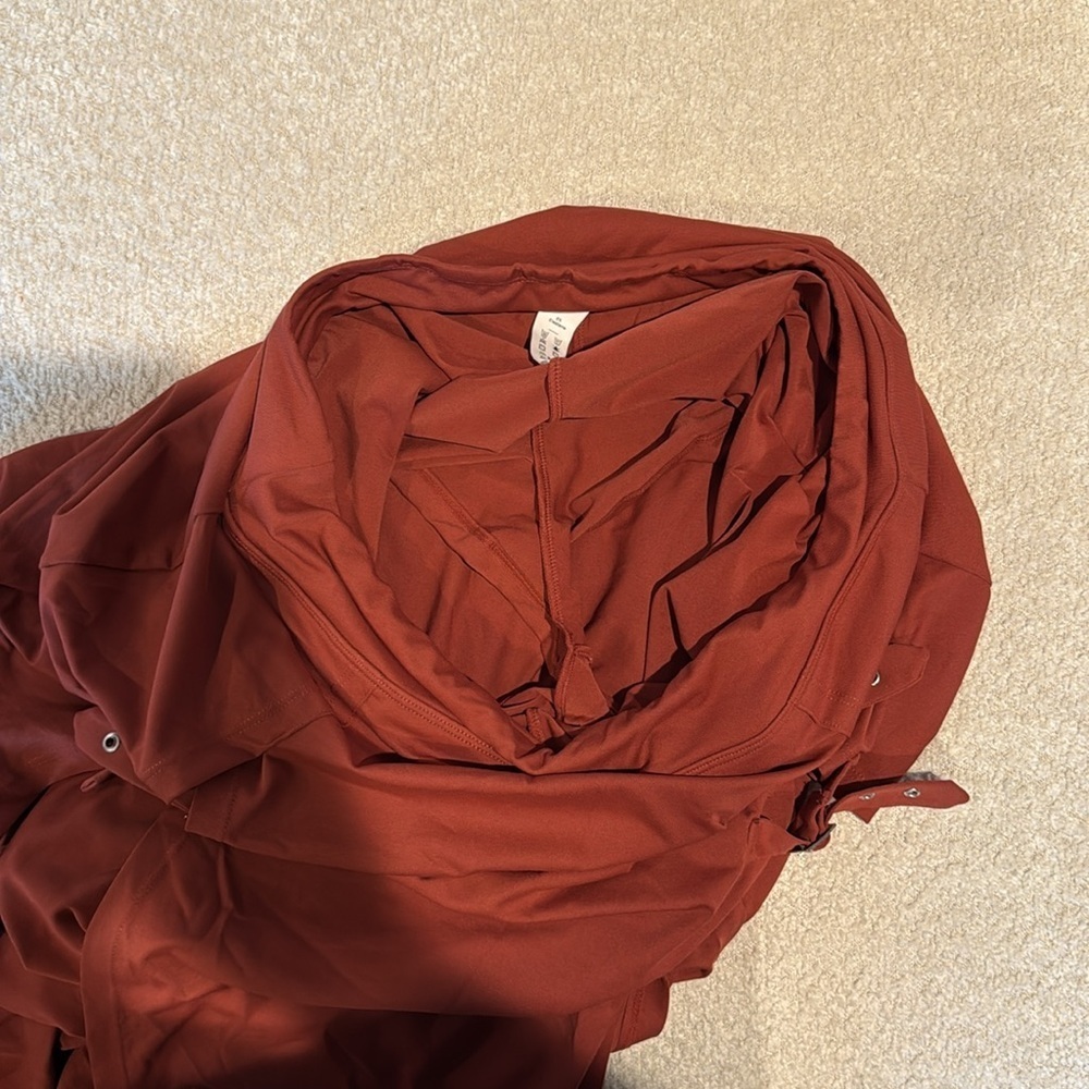 Halara High Waisted Decorative Buckle Split 2-in-1 Maxi Skirt Brown Size L - Picture 5 of 5
